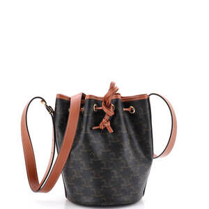 Celine Drawstring Bucket Bag Triomphe #249590C14B